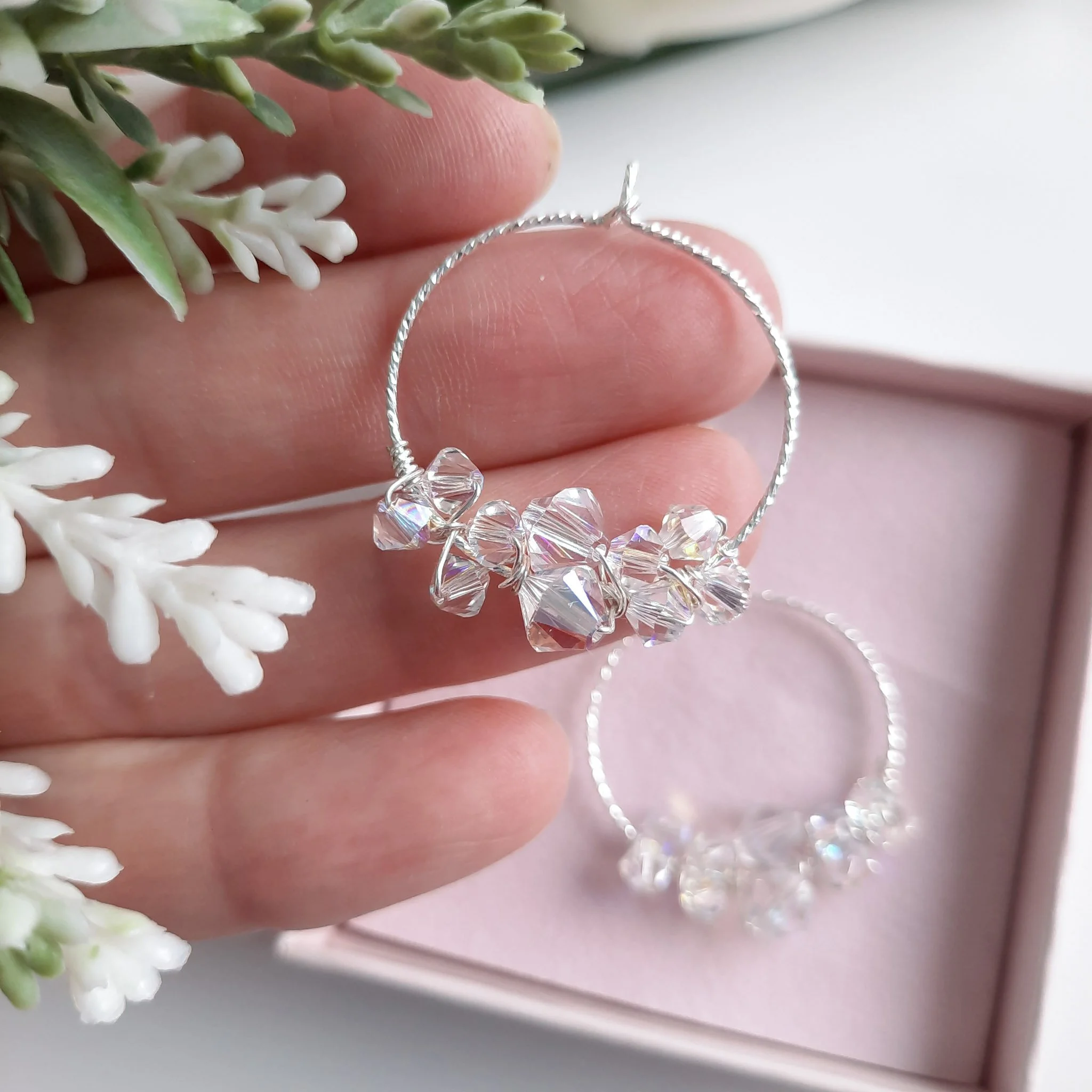 Area sales hoop earrings